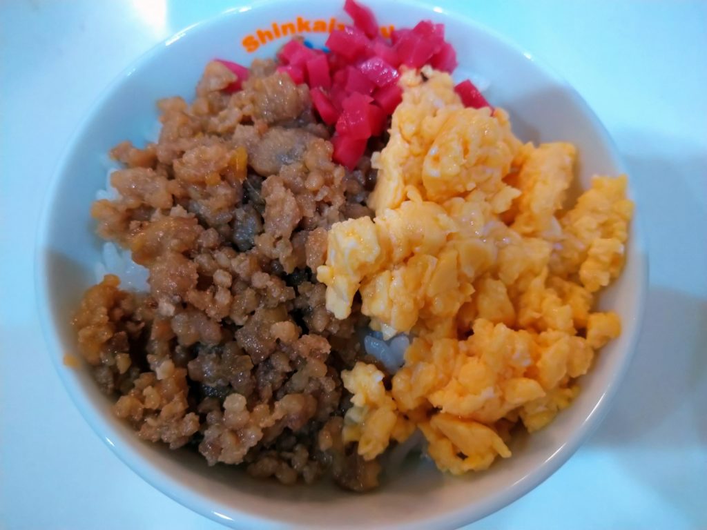 ミニ鶏そぼろ丼